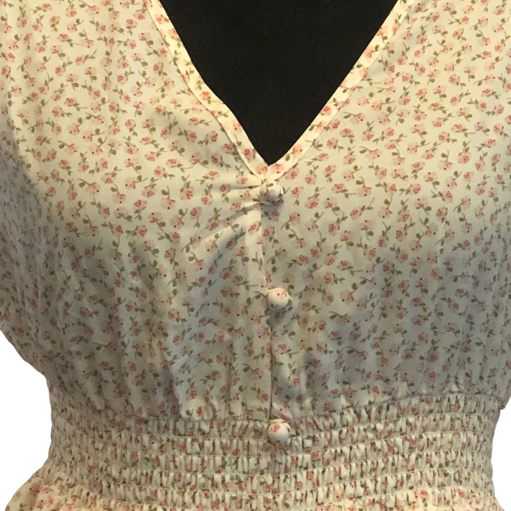 Sienna Sky Soft Floral Print Mini Dress size XS - Picture 3 of 14